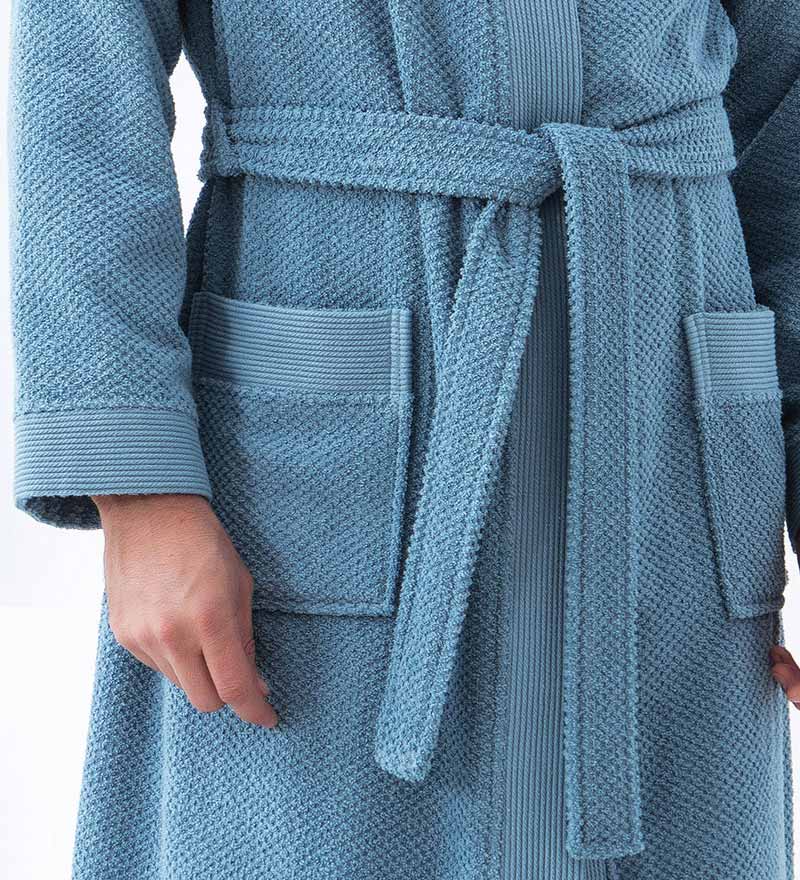 Men's Organic Turkish Cotton Terry Kimono Robe | Terry Cloth Bathrobe - R4T$ Clothing