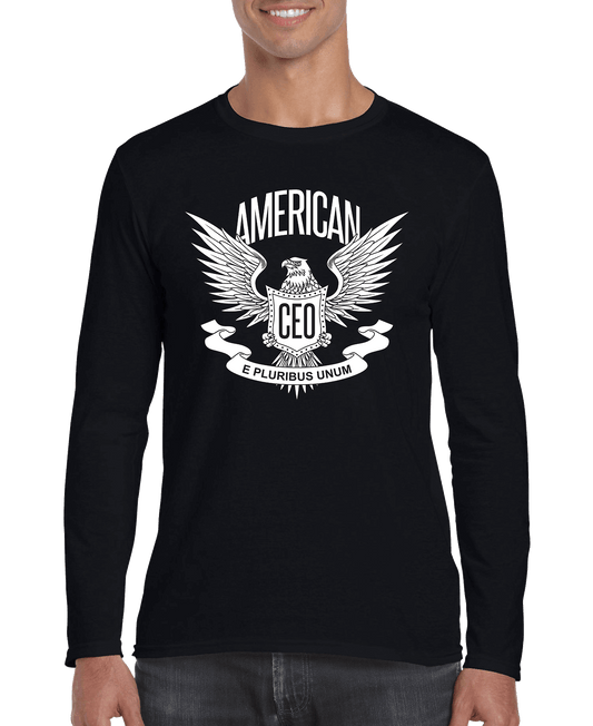 American CEO Patriotic Eagle Men's Long Sleeve Shirt - R4T$ Clothing
