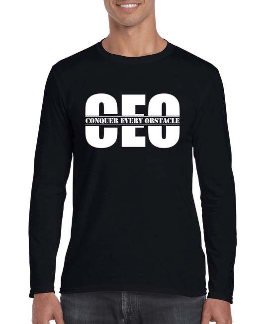 Conquer Every Obstacle CEO Men's Long Sleeve Shirt - R4T$ Clothing