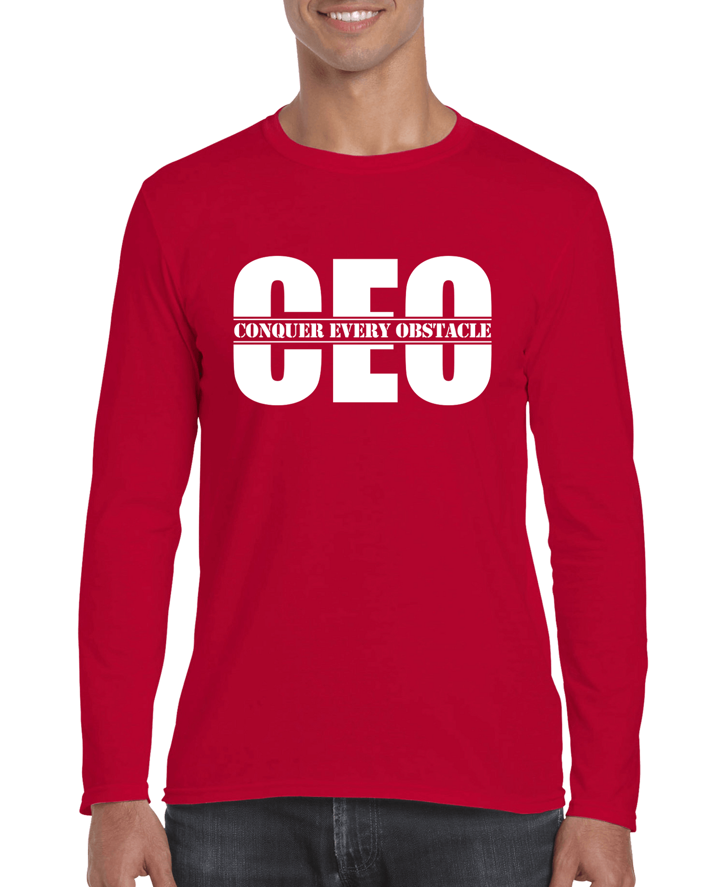 Conquer Every Obstacle CEO Men's Long Sleeve Shirt - R4T$ Clothing