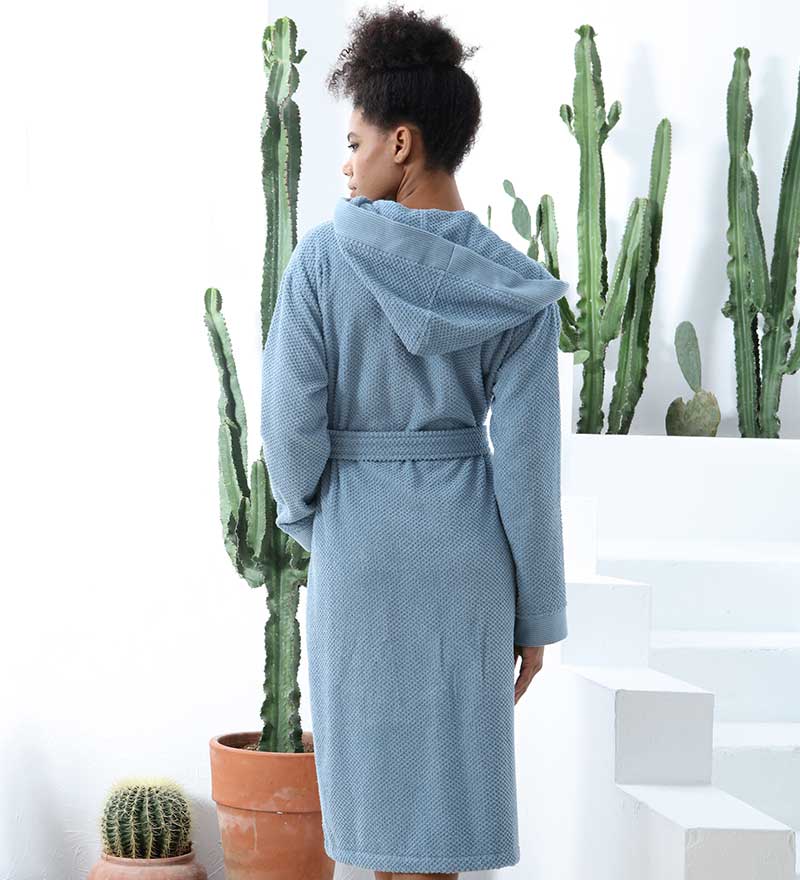 Women's Hooded Turkish Cotton Terry Cloth Robe - R4T$ Clothing